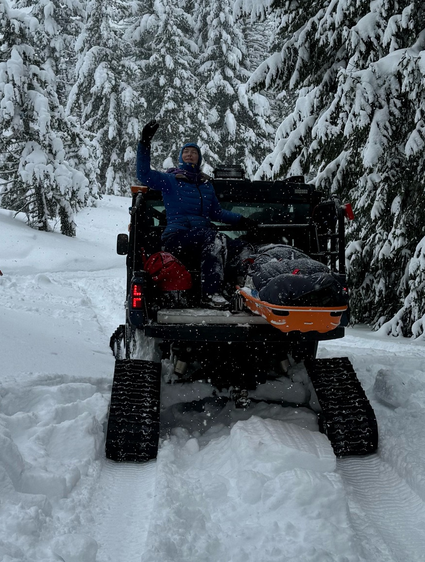 Patient extraction UTV in action